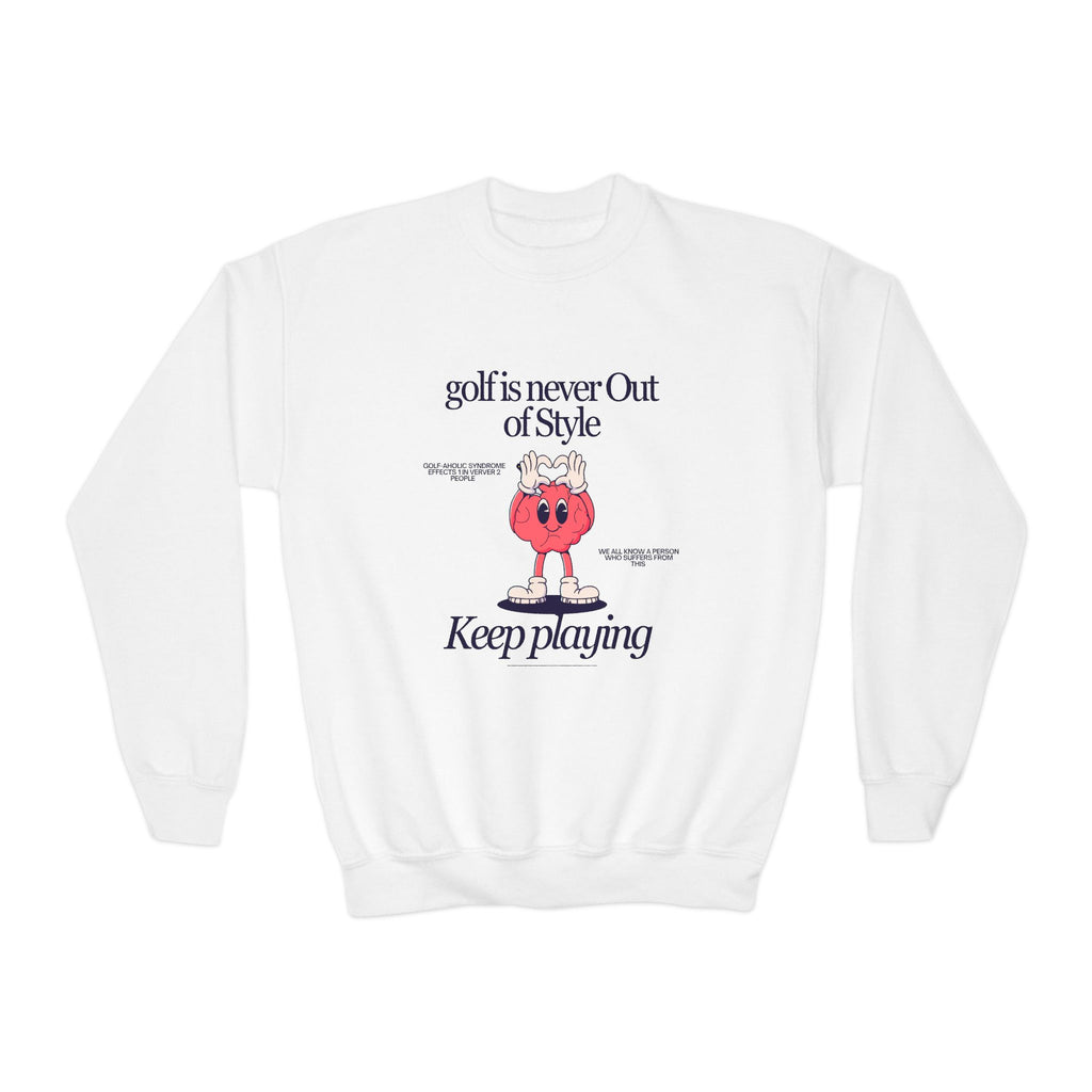 golf is never out of style youth sweatshirt