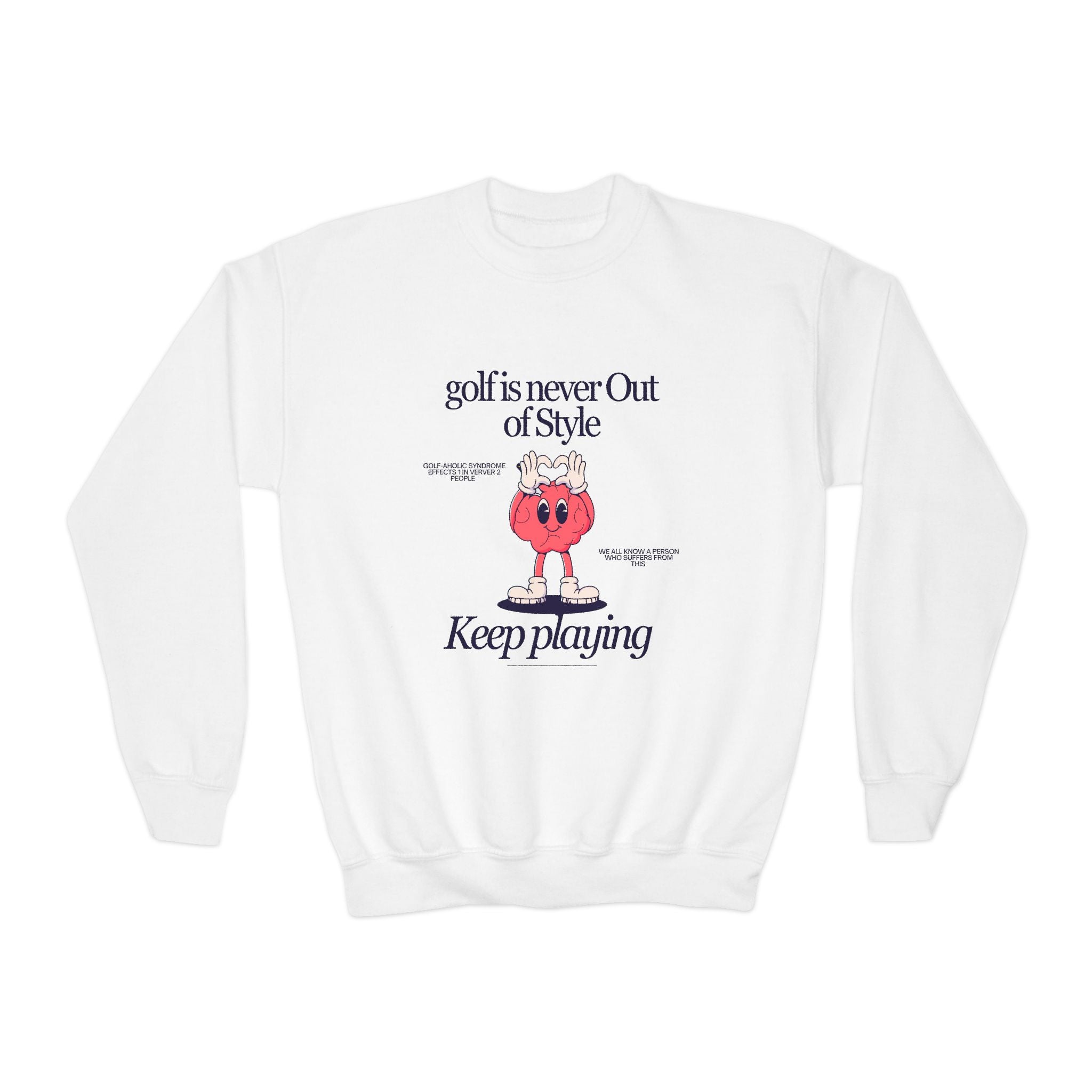 golf is never out of style youth sweatshirt