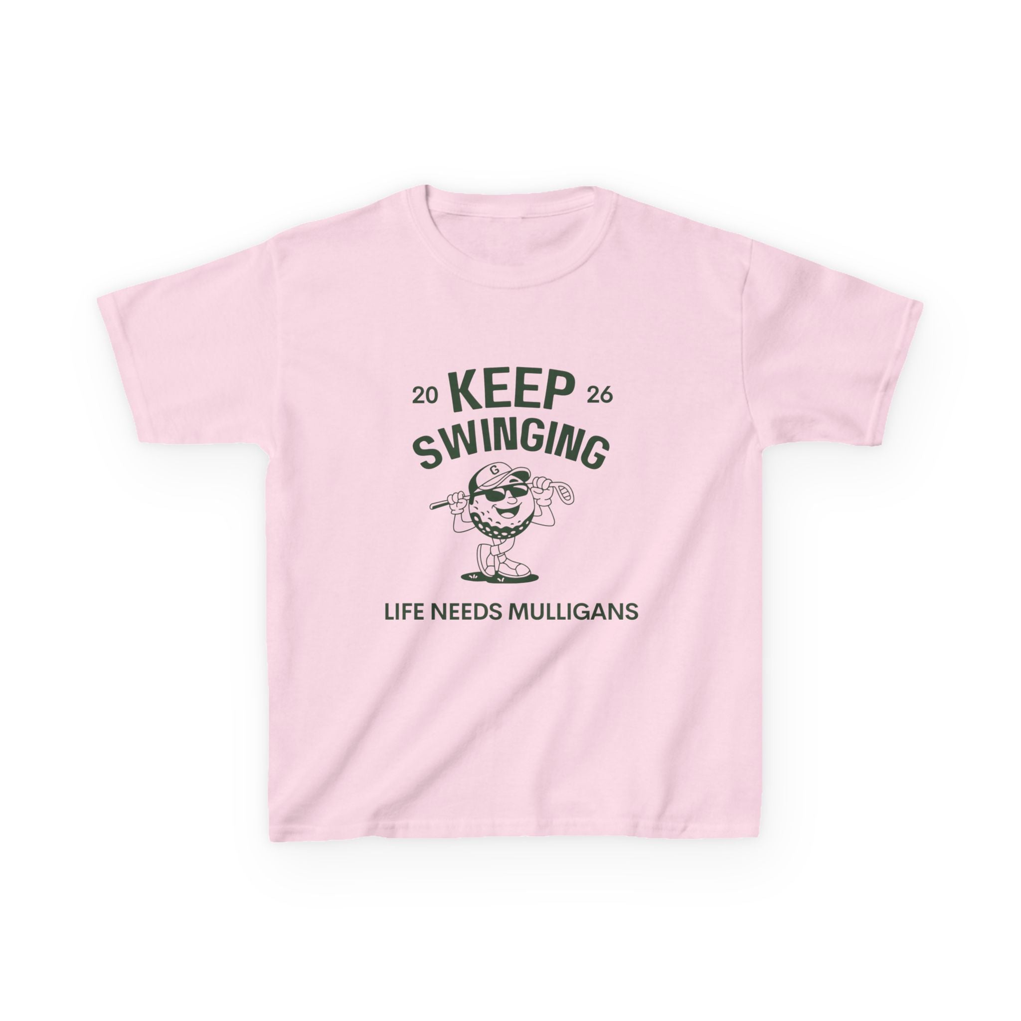 Keep Swinging" life needs mulligans - youth t shirt