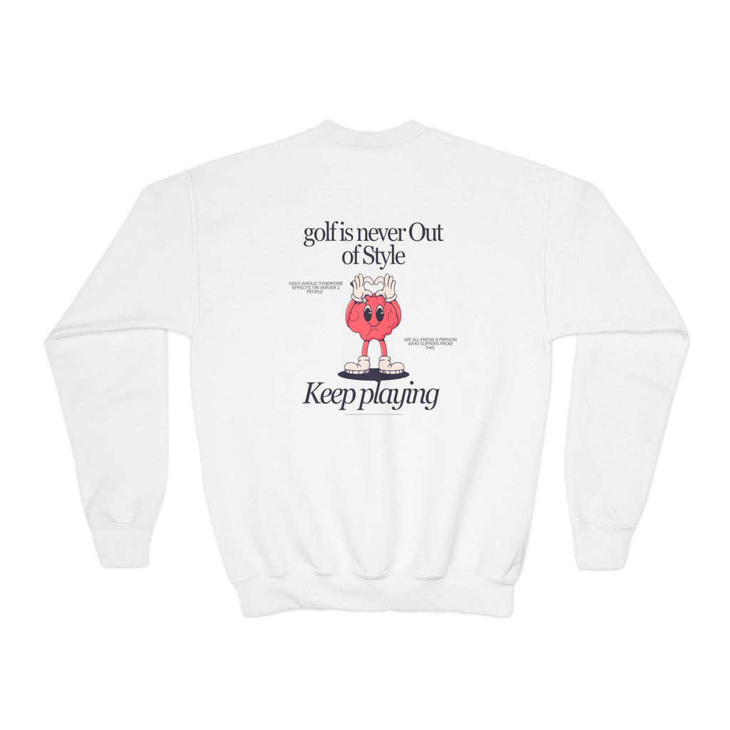 golf is never out of style youth sweatshirt