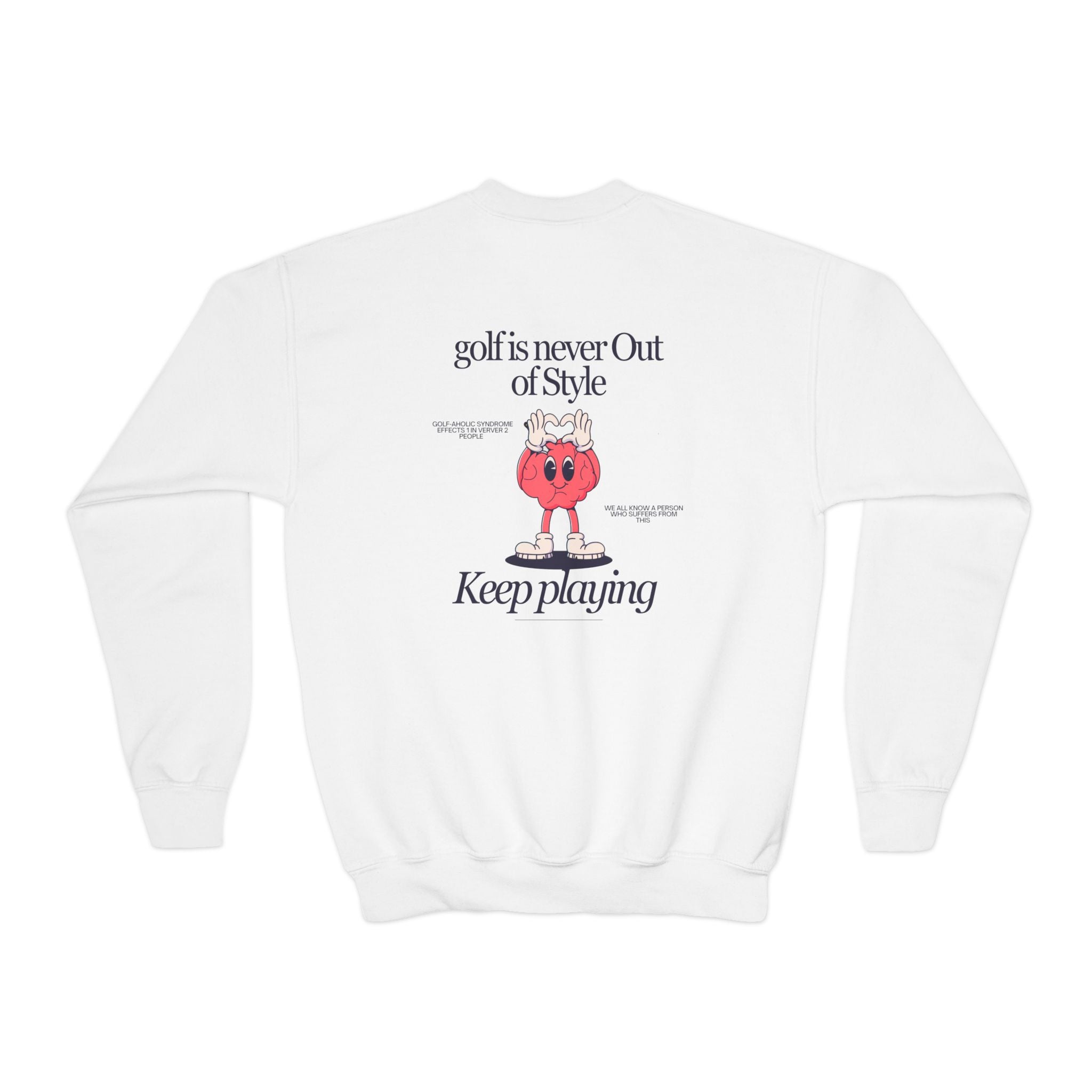 golf is never out of style youth sweatshirt