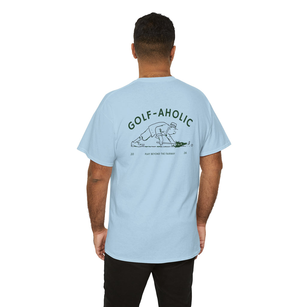 Golf-Aholic -Mens vintage T- Shirt