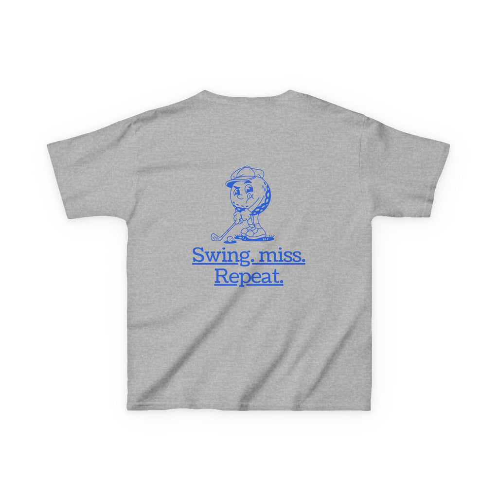 Swing-miss- repeat - funny youth golf t shirt