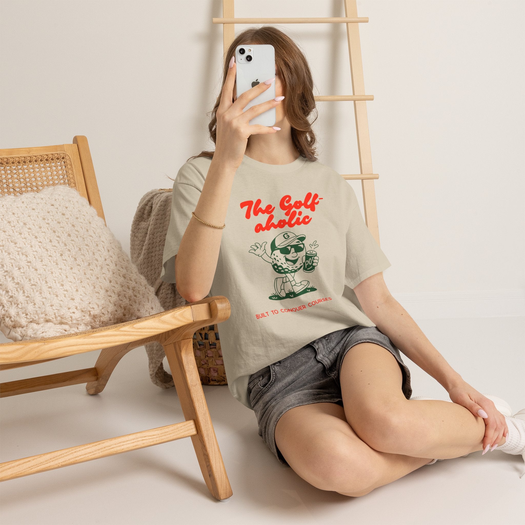 Golf-Aholic — Women's Retro Golf T - shirt