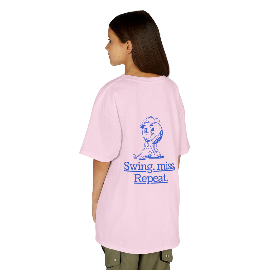 Swing-miss- repeat - funny youth golf t shirt