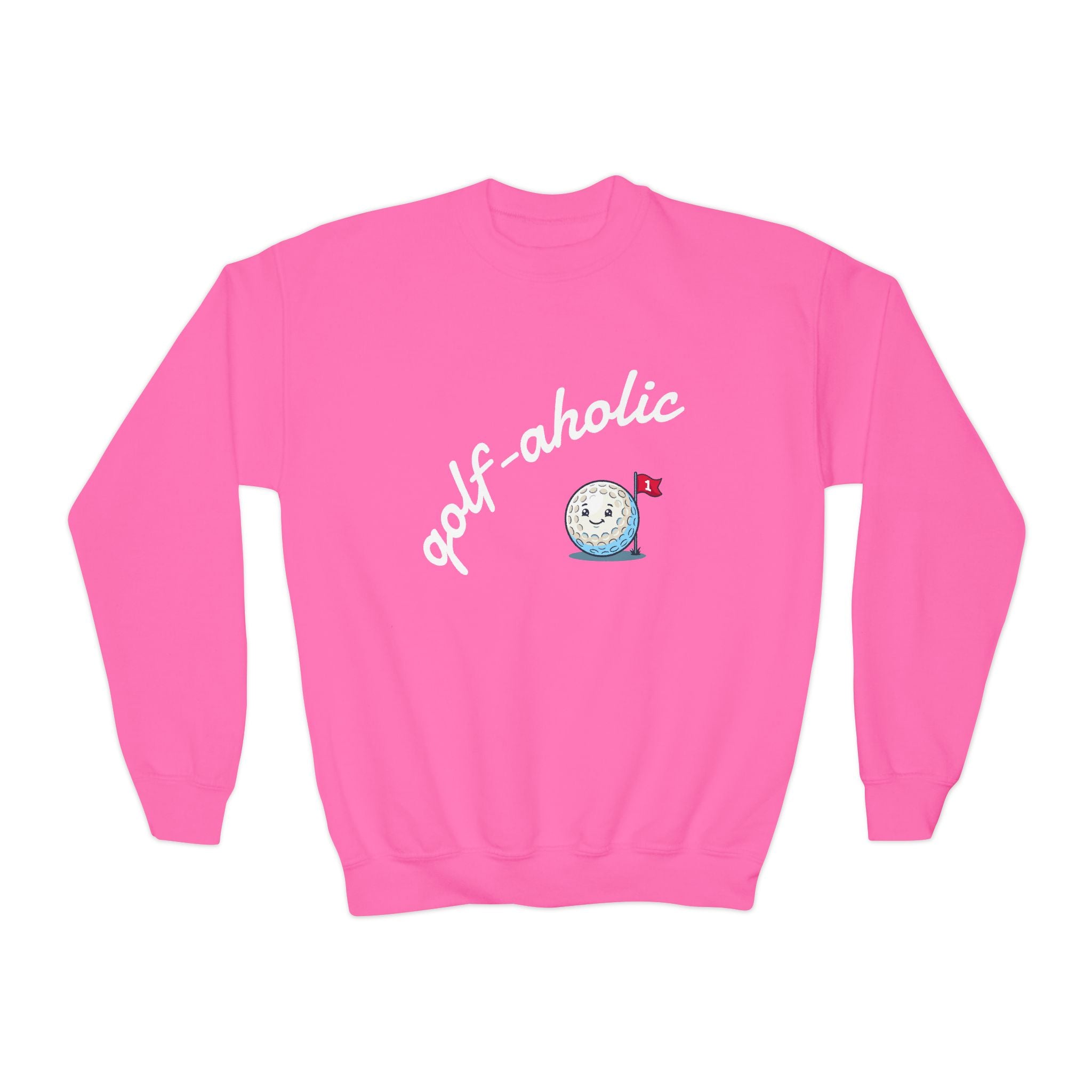 golf-aholic Youth Crewneck Sweatshirt