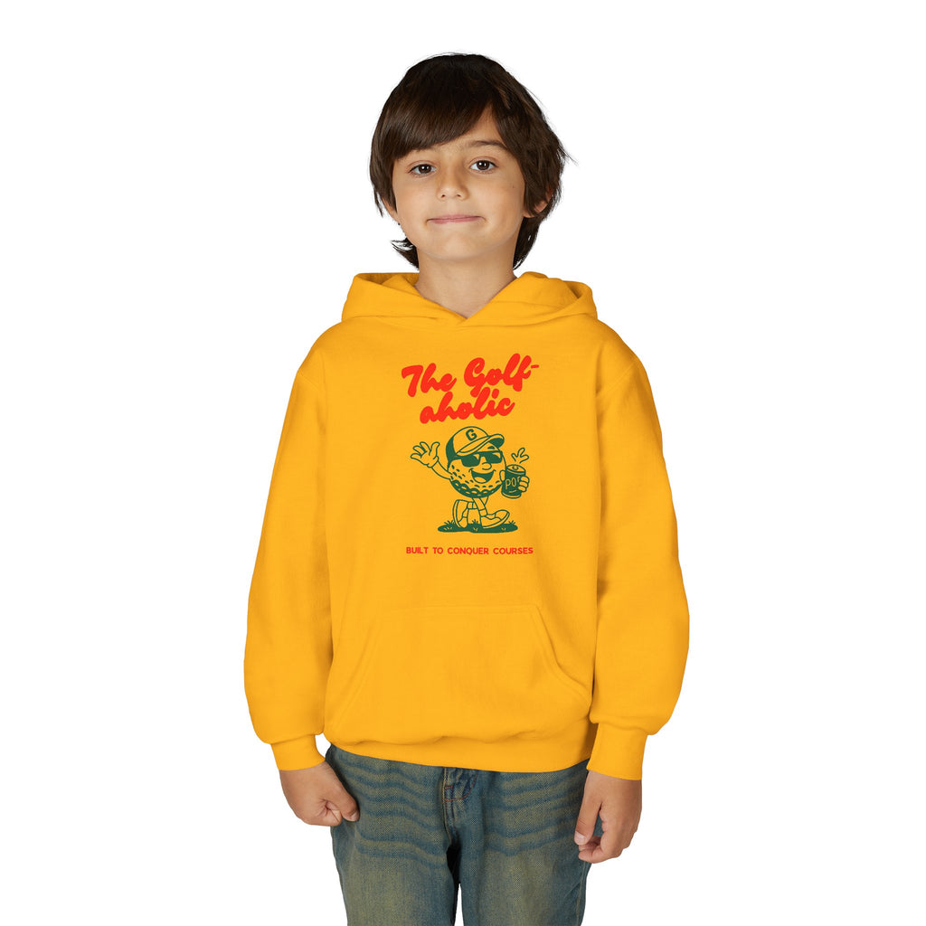 Golf-aholic Youth Hoodie – Cute Kids Sweatshirt