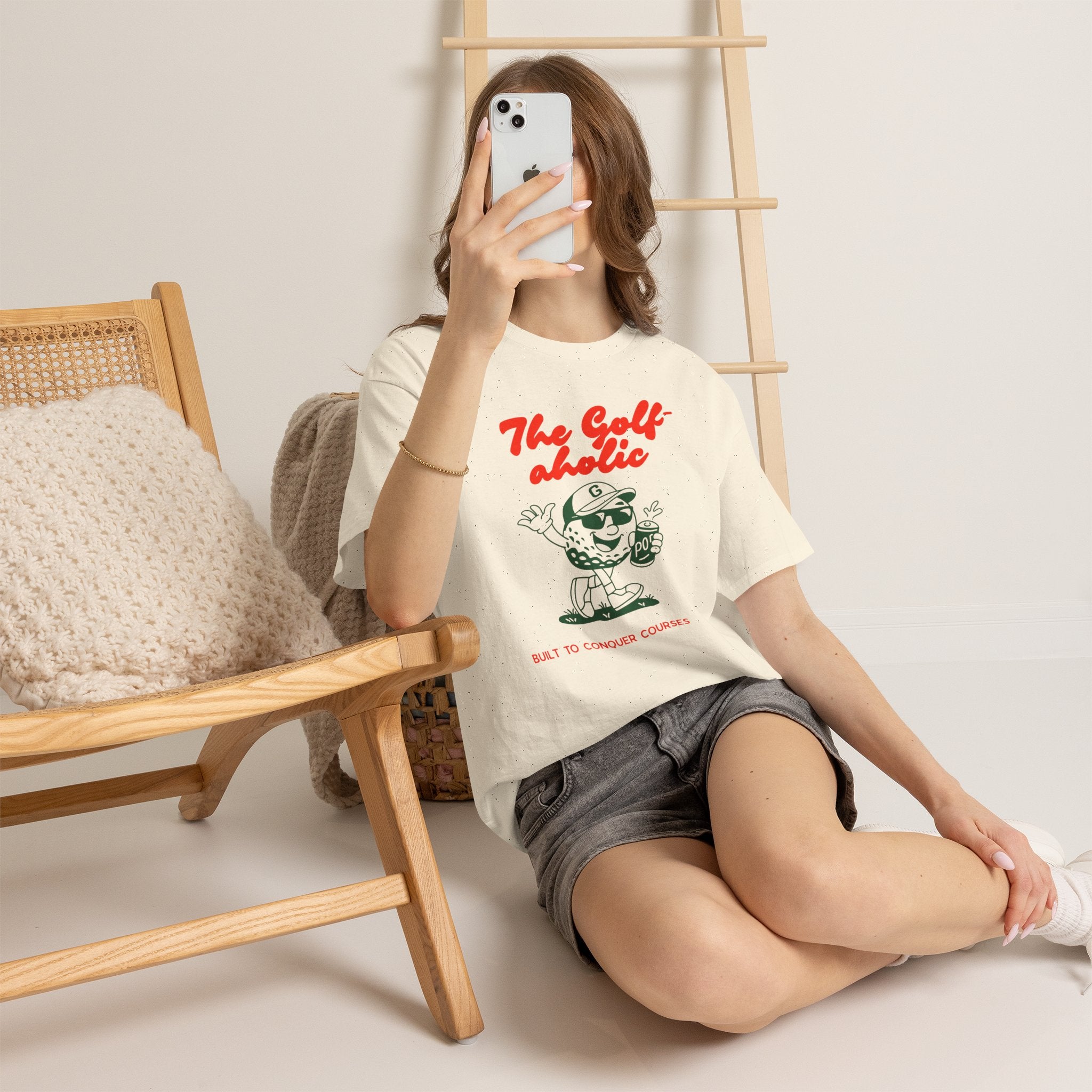Golf-Aholic — Women's Retro Golf T - shirt