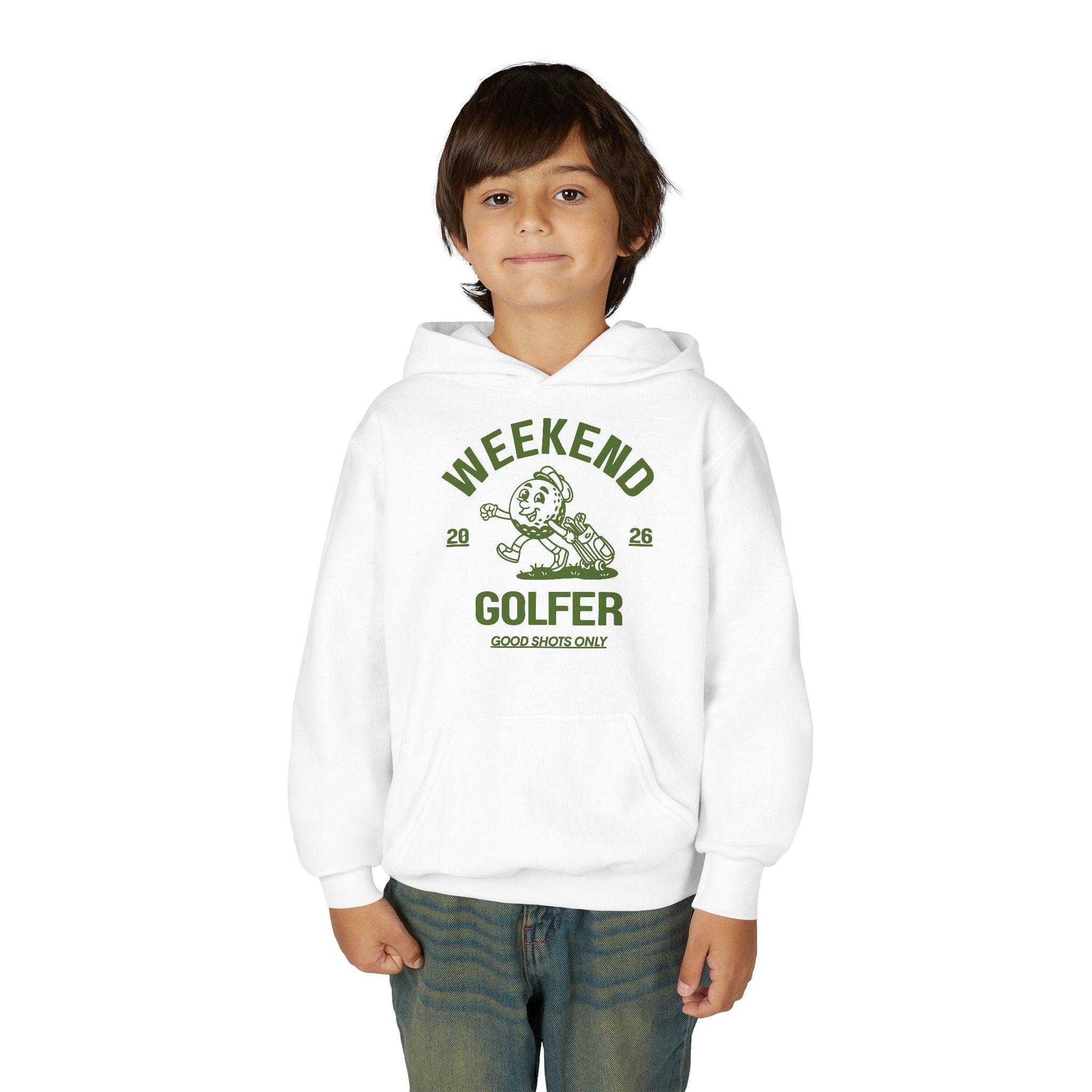 Weekend Golfer Hoodie — Youth Good Shots Only