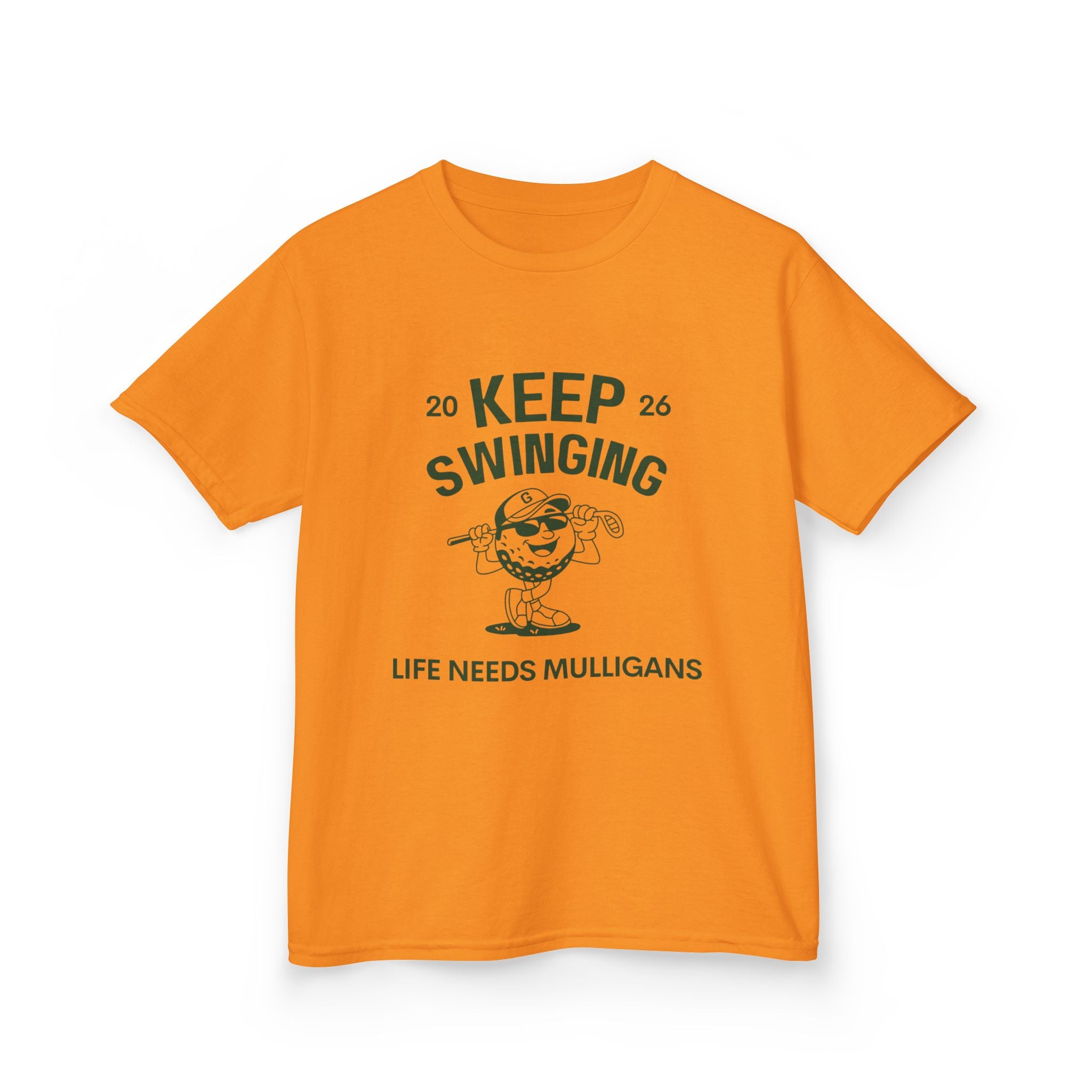 Keep Swinging" life needs mulligans - youth t shirt