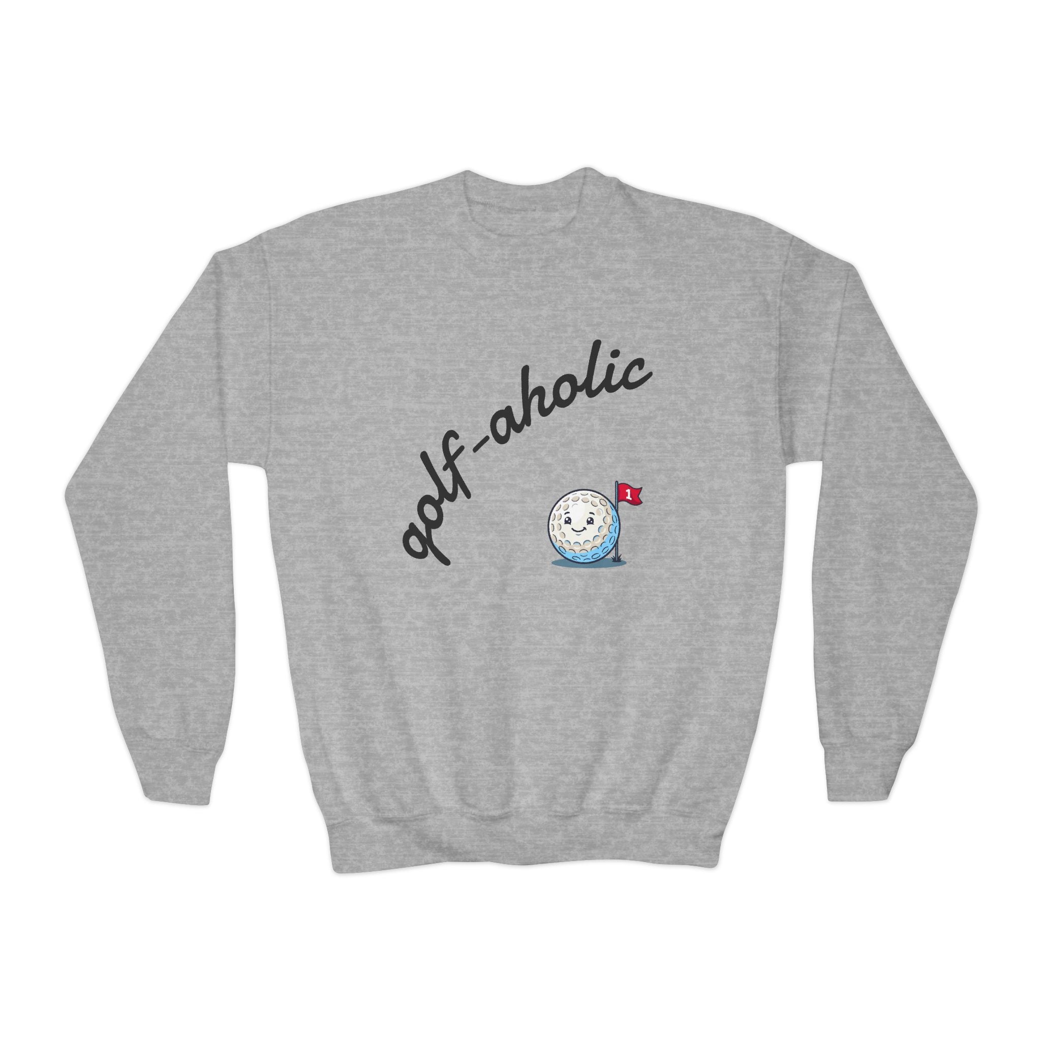 Golf-Aholic Youth Crewneck Sweatshirt