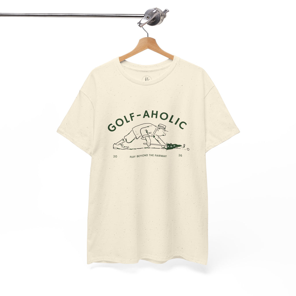 Golf-Aholic -Mens vintage T- Shirt