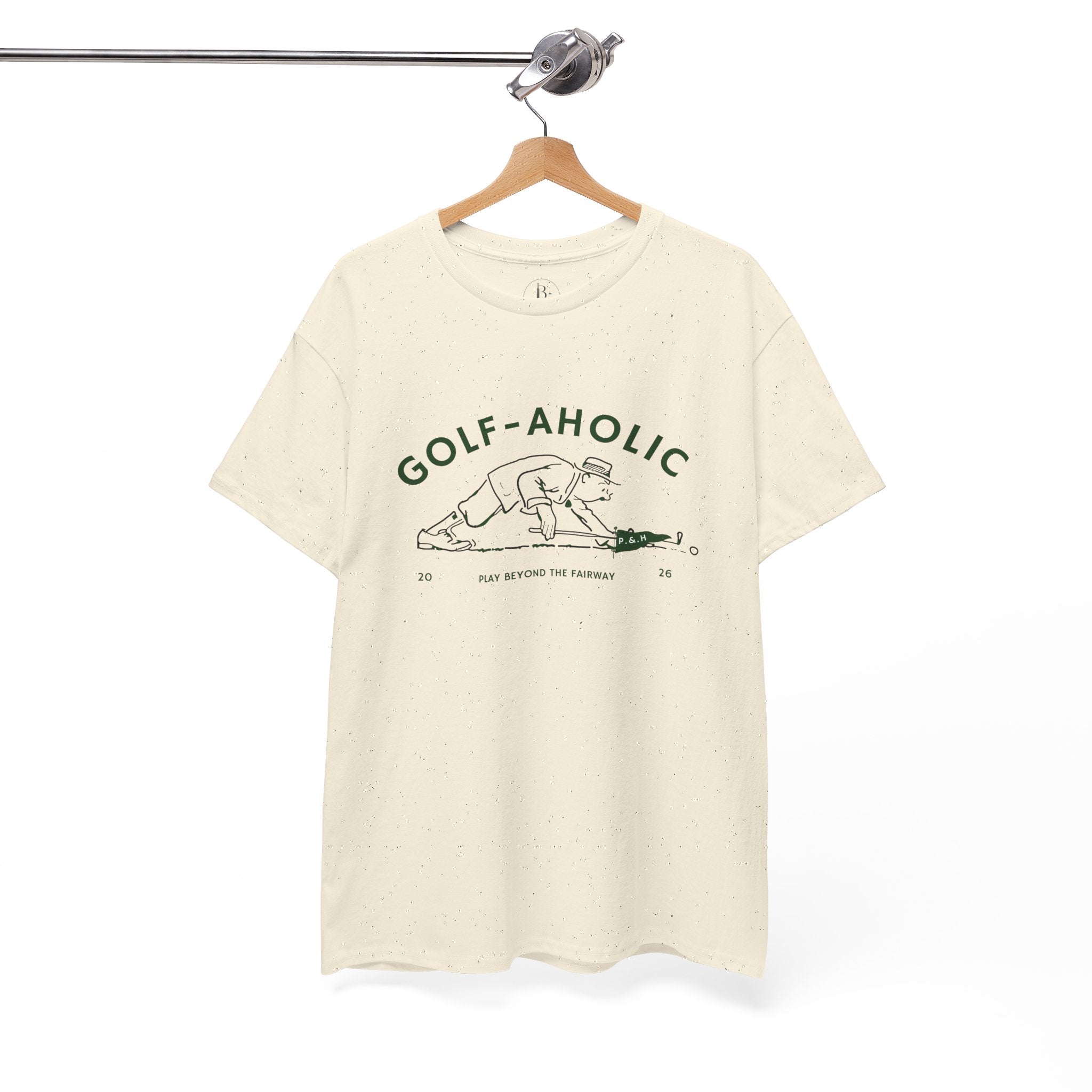 Golf-Aholic -Mens vintage T- Shirt