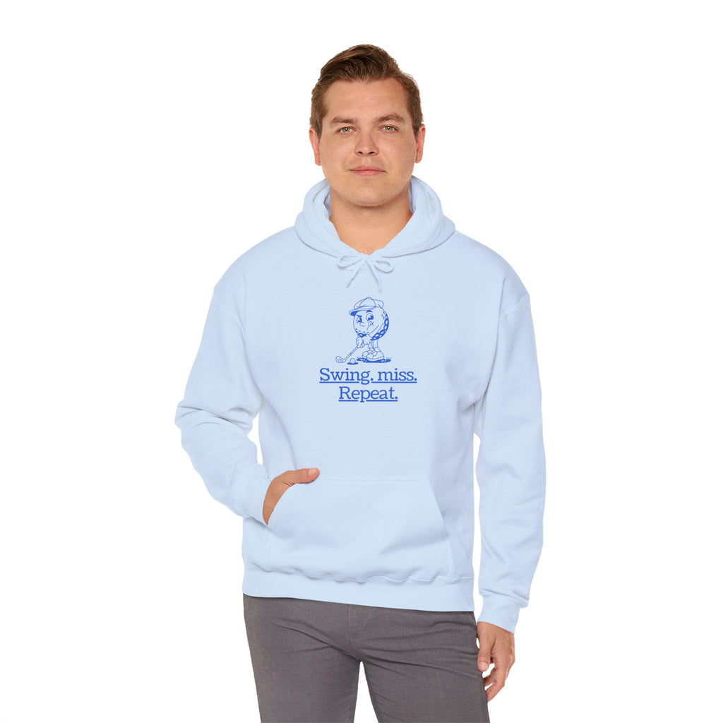 Swing, miss. Repeat.  Golf Hoodie — for all Golf lovers