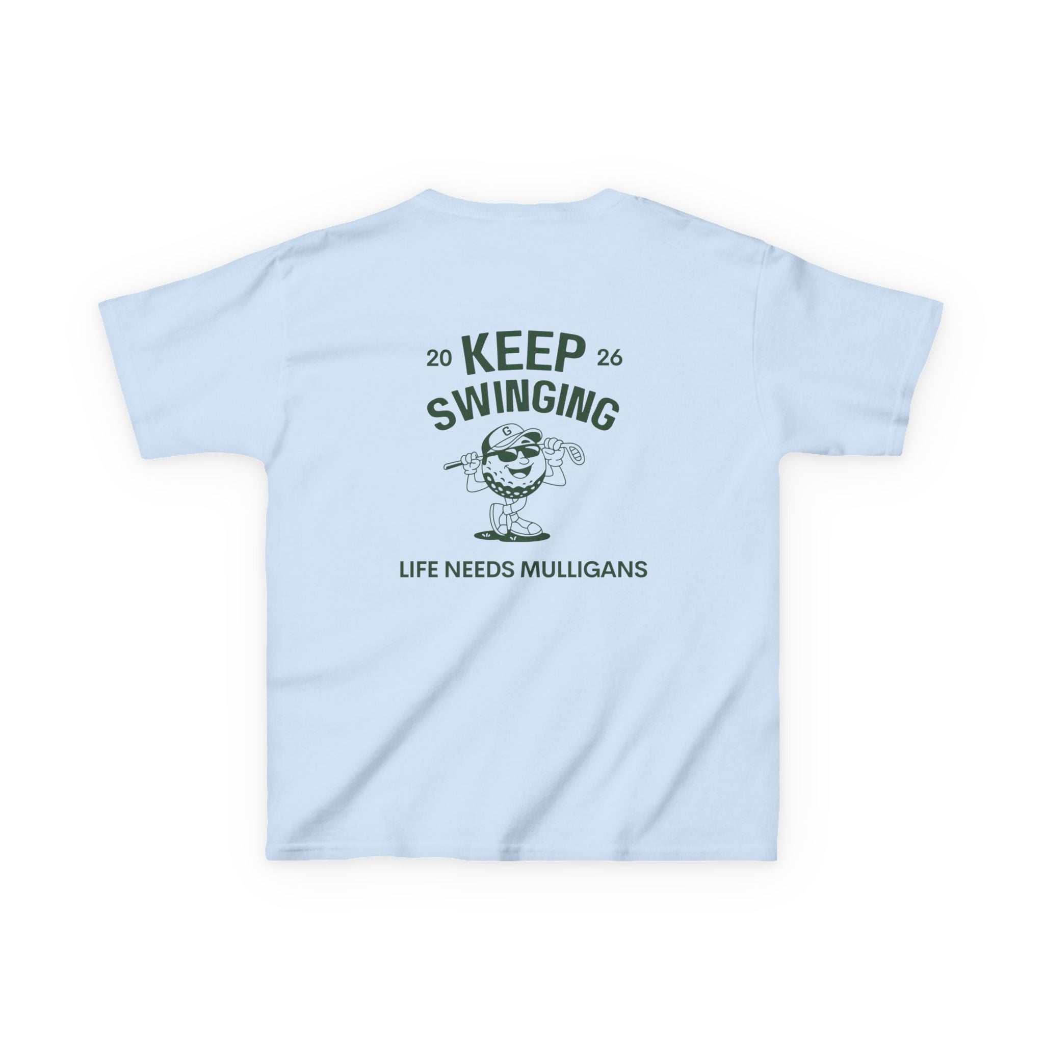 Keep Swinging" life needs mulligans - youth t shirt
