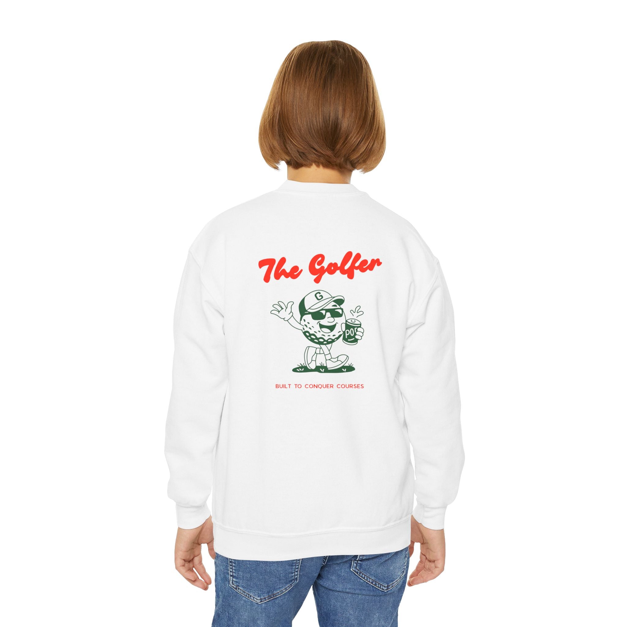 "The Golfer"  Retro Youth Sweatshirt