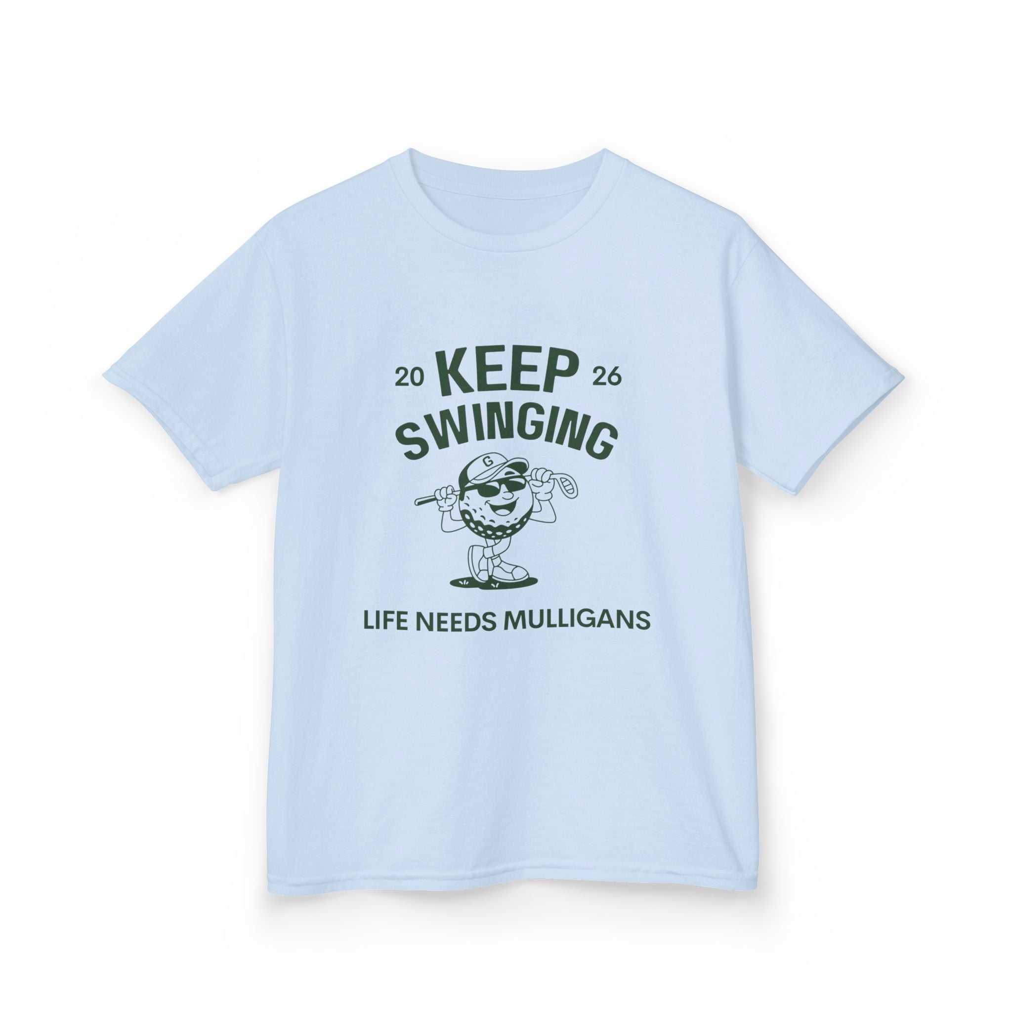 Keep Swinging" life needs mulligans - youth t shirt