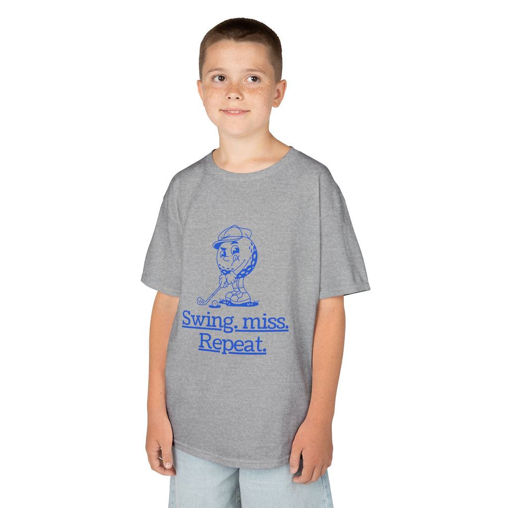 Swing-miss- repeat - funny youth golf t shirt