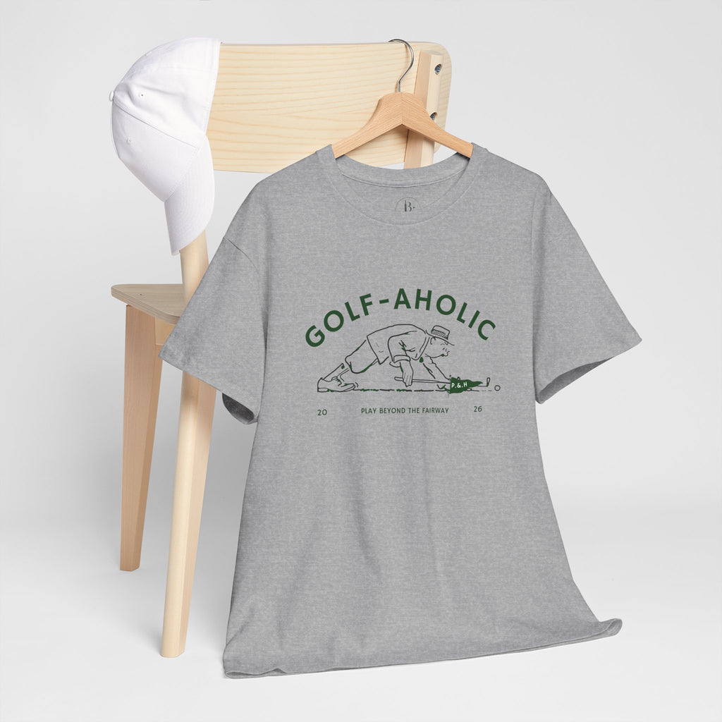 Golf-Aholic -Mens vintage T- Shirt