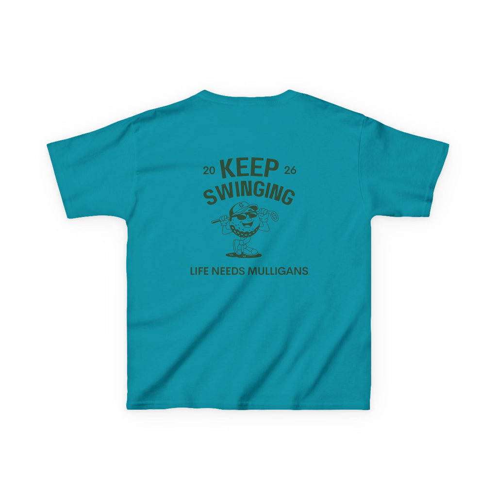 Keep Swinging" life needs mulligans - youth t shirt