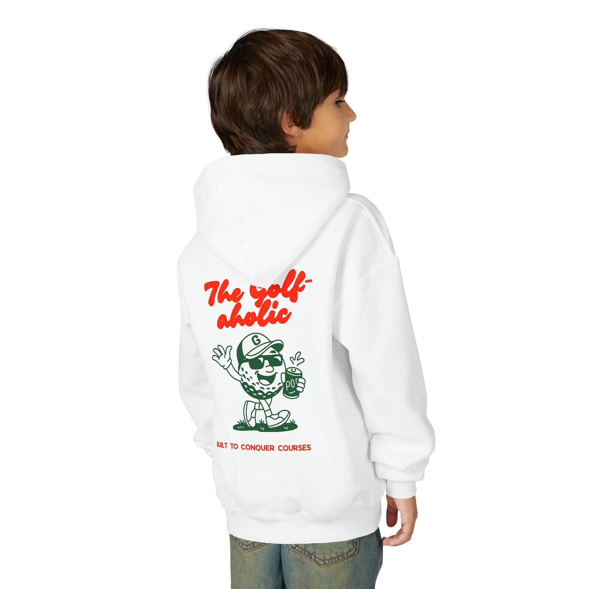 Golf-aholic Youth Hoodie – Cute Kids Sweatshirt