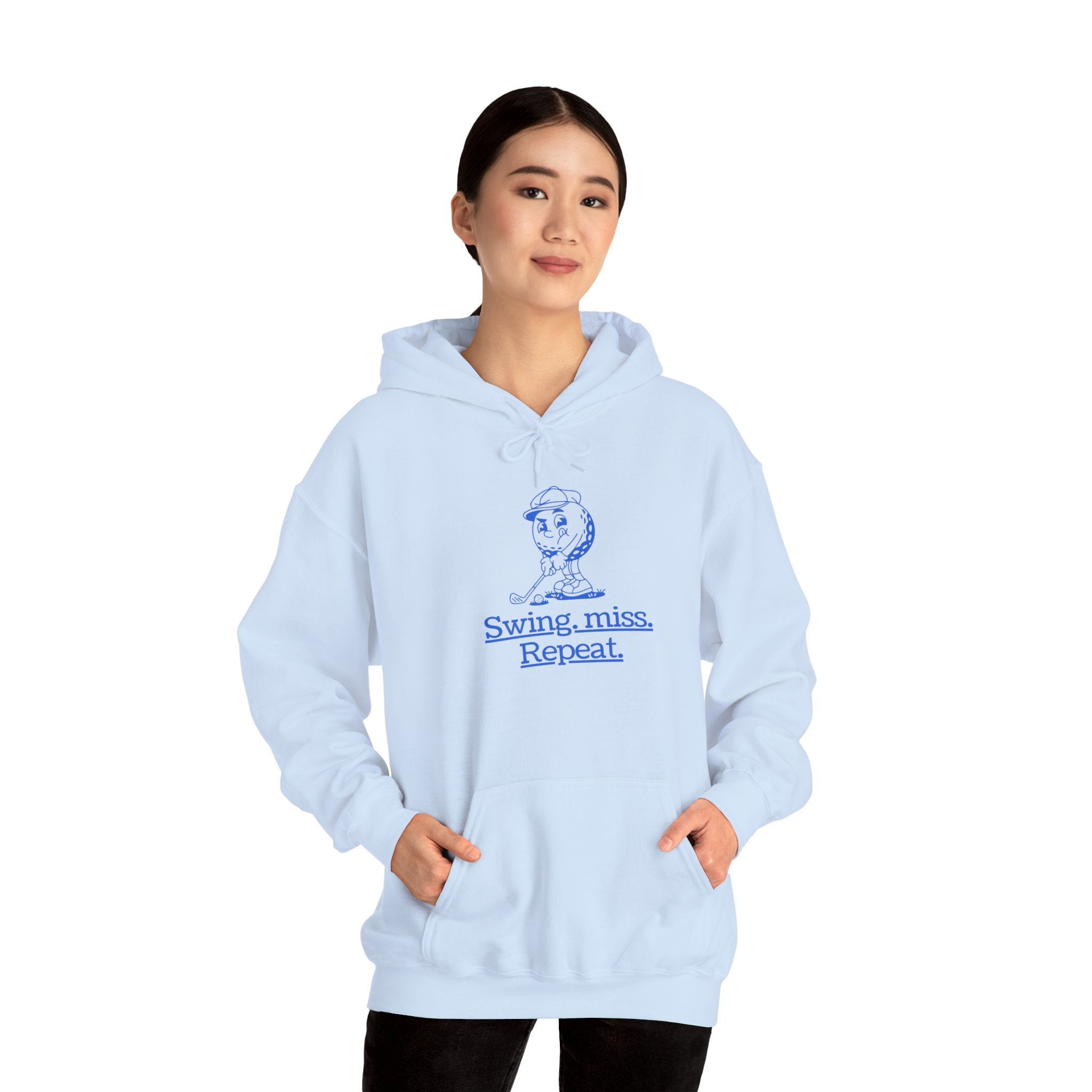 Swing, miss. Repeat.  Golf Hoodie — for all Golf lovers