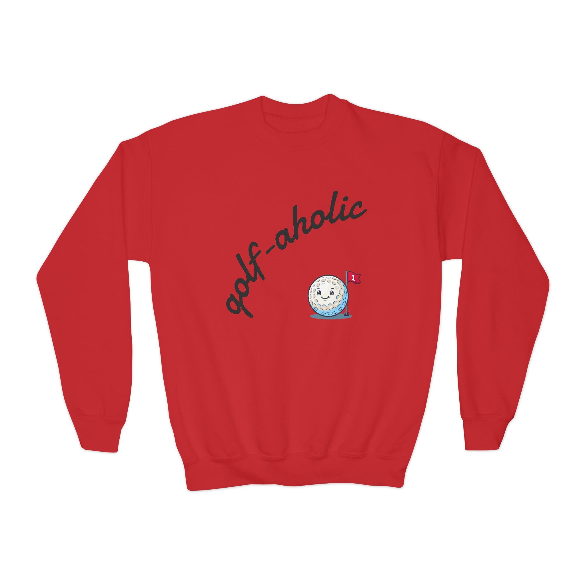 Golf-Aholic Youth Crewneck Sweatshirt