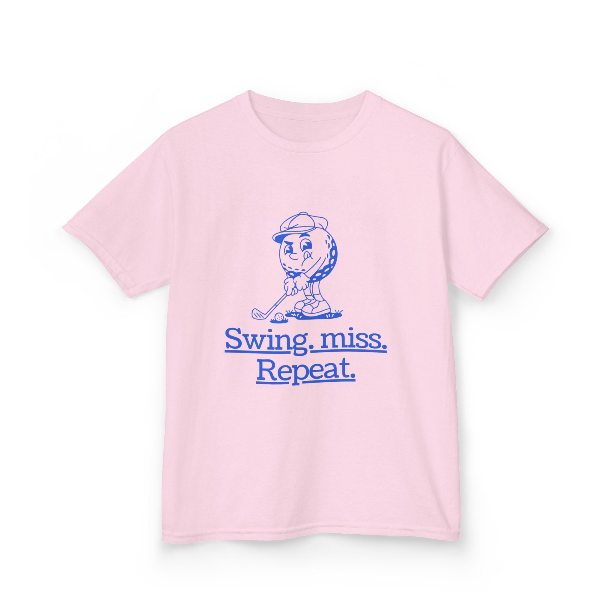 Swing-miss- repeat - funny youth golf t shirt