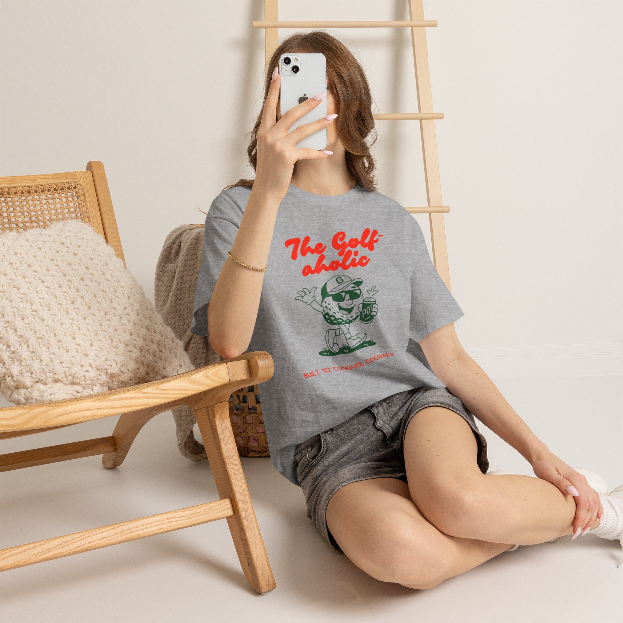 Golf-Aholic — Women's Retro Golf T - shirt