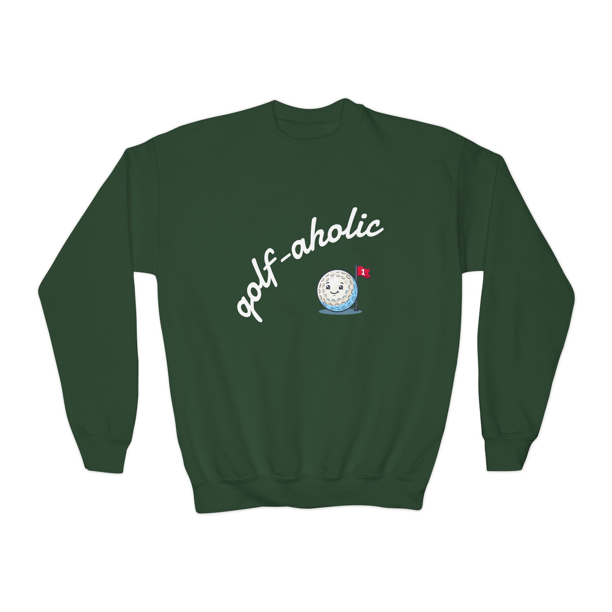 golf-aholic Youth Crewneck Sweatshirt
