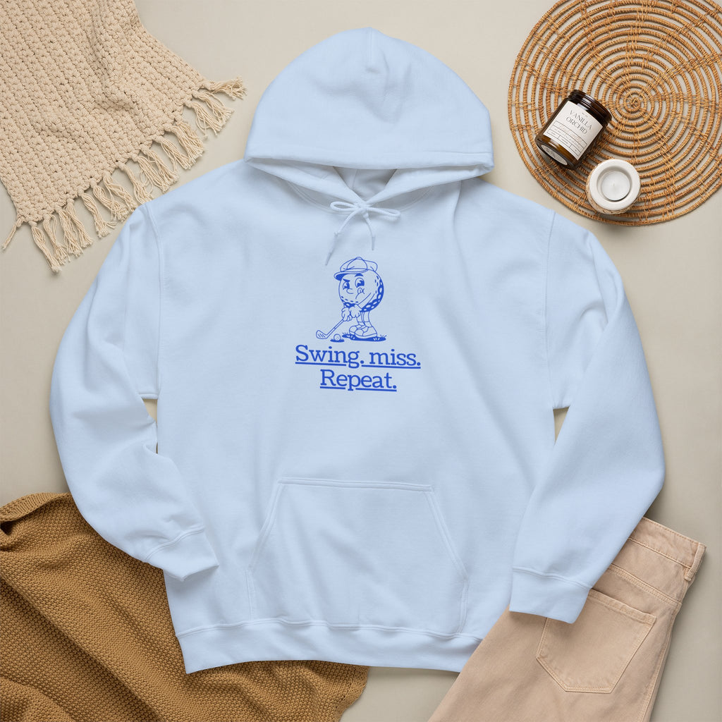 Swing, miss. Repeat.  Golf Hoodie — for all Golf lovers
