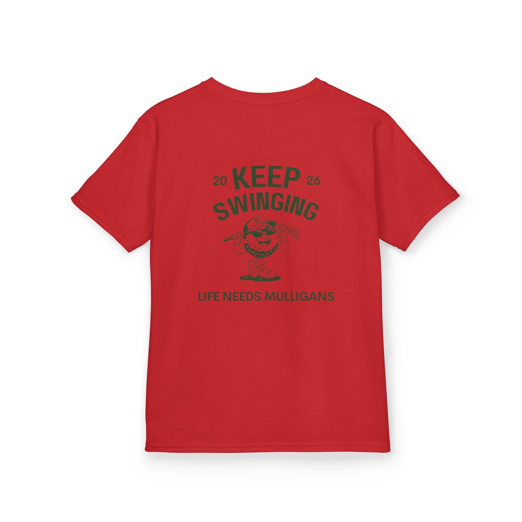 Keep Swinging" life needs mulligans - youth t shirt