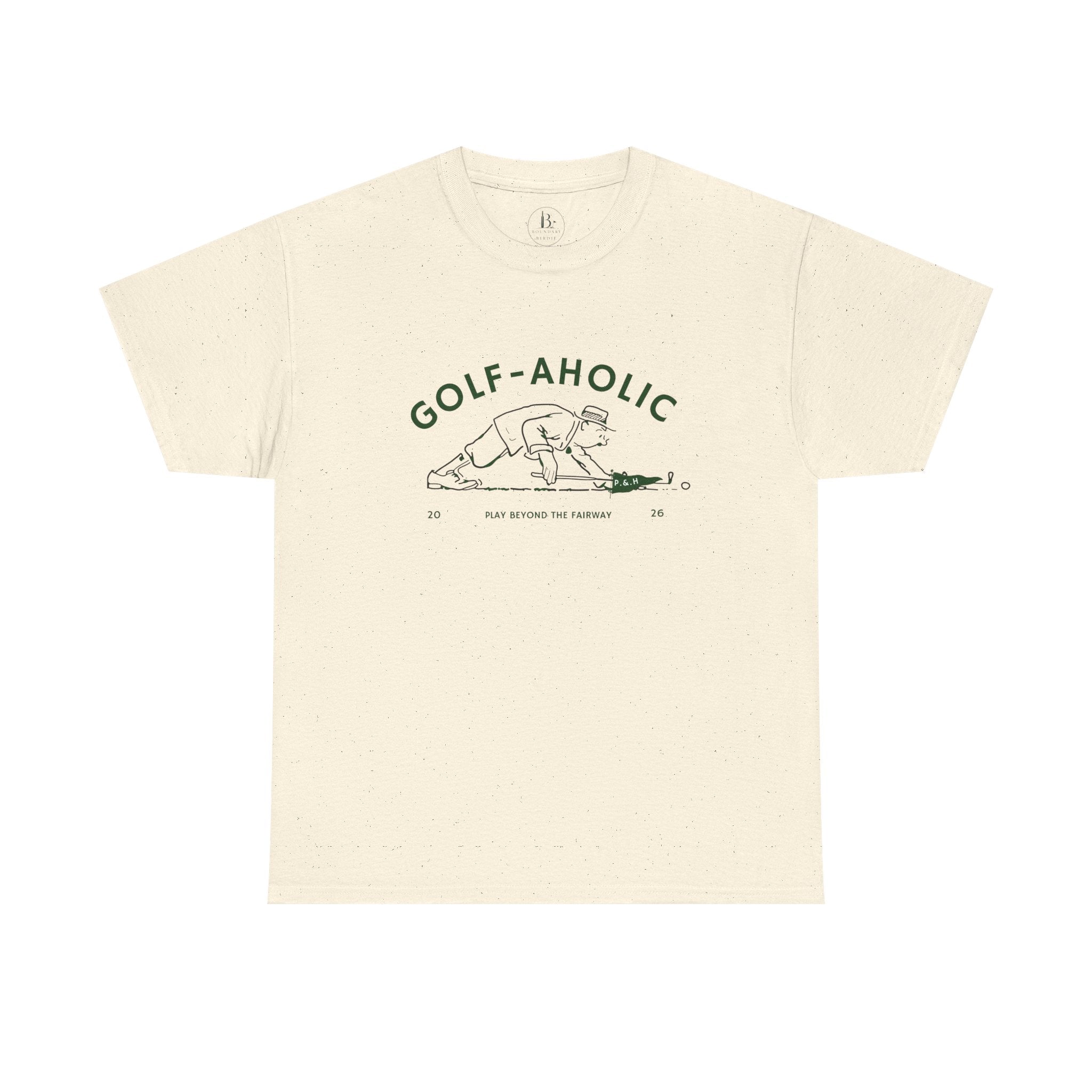 Golf-Aholic -Mens vintage T- Shirt