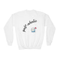 Golf-Aholic Youth Crewneck Sweatshirt