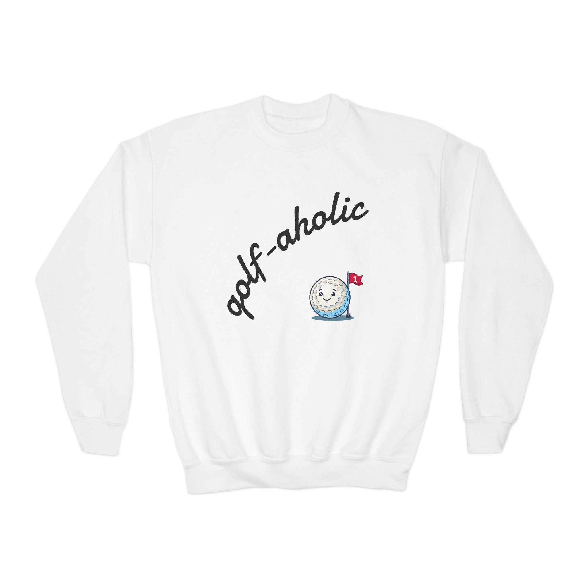 Golf-Aholic Youth Crewneck Sweatshirt