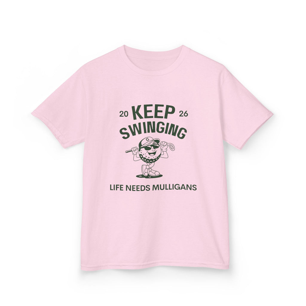 Keep Swinging" life needs mulligans - youth t shirt