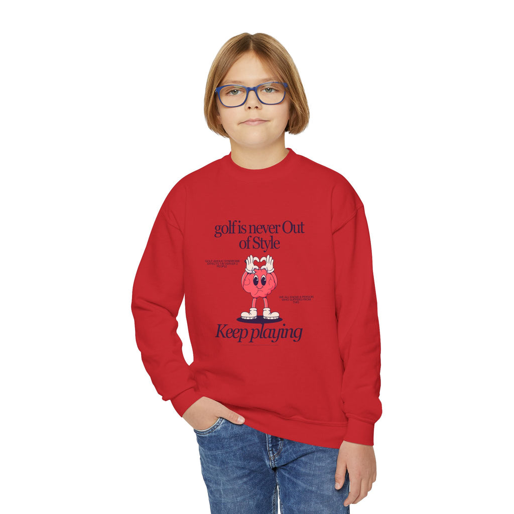 golf is never out of style youth sweatshirt