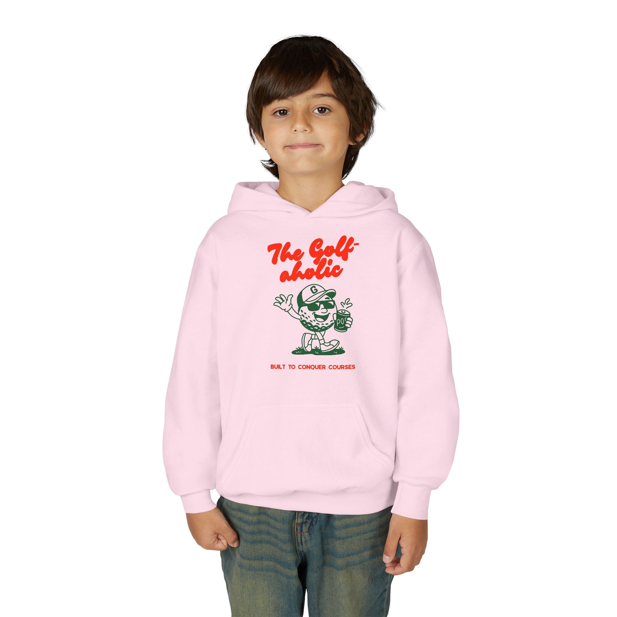Golf-aholic Youth Hoodie – Cute Kids Sweatshirt