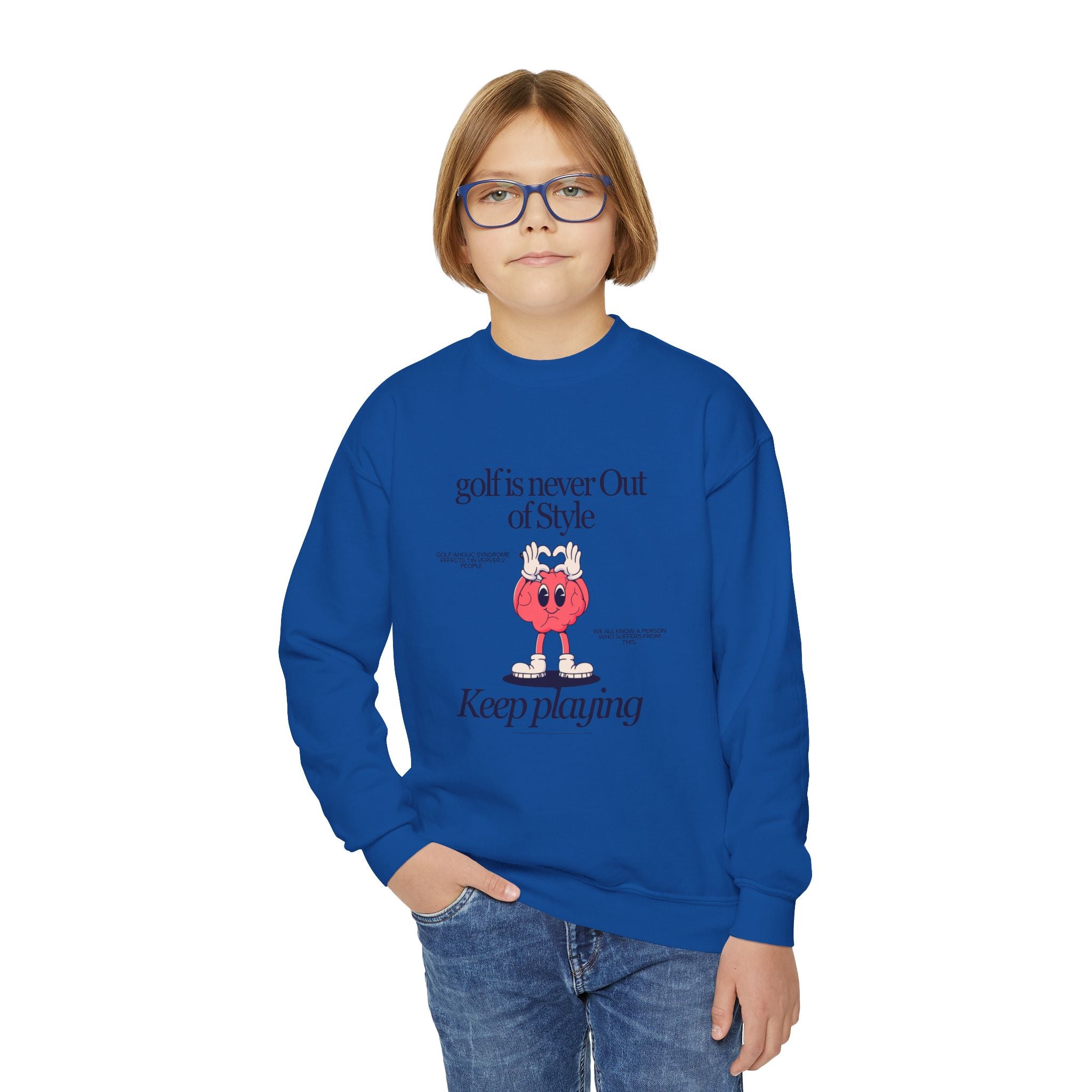 golf is never out of style youth sweatshirt