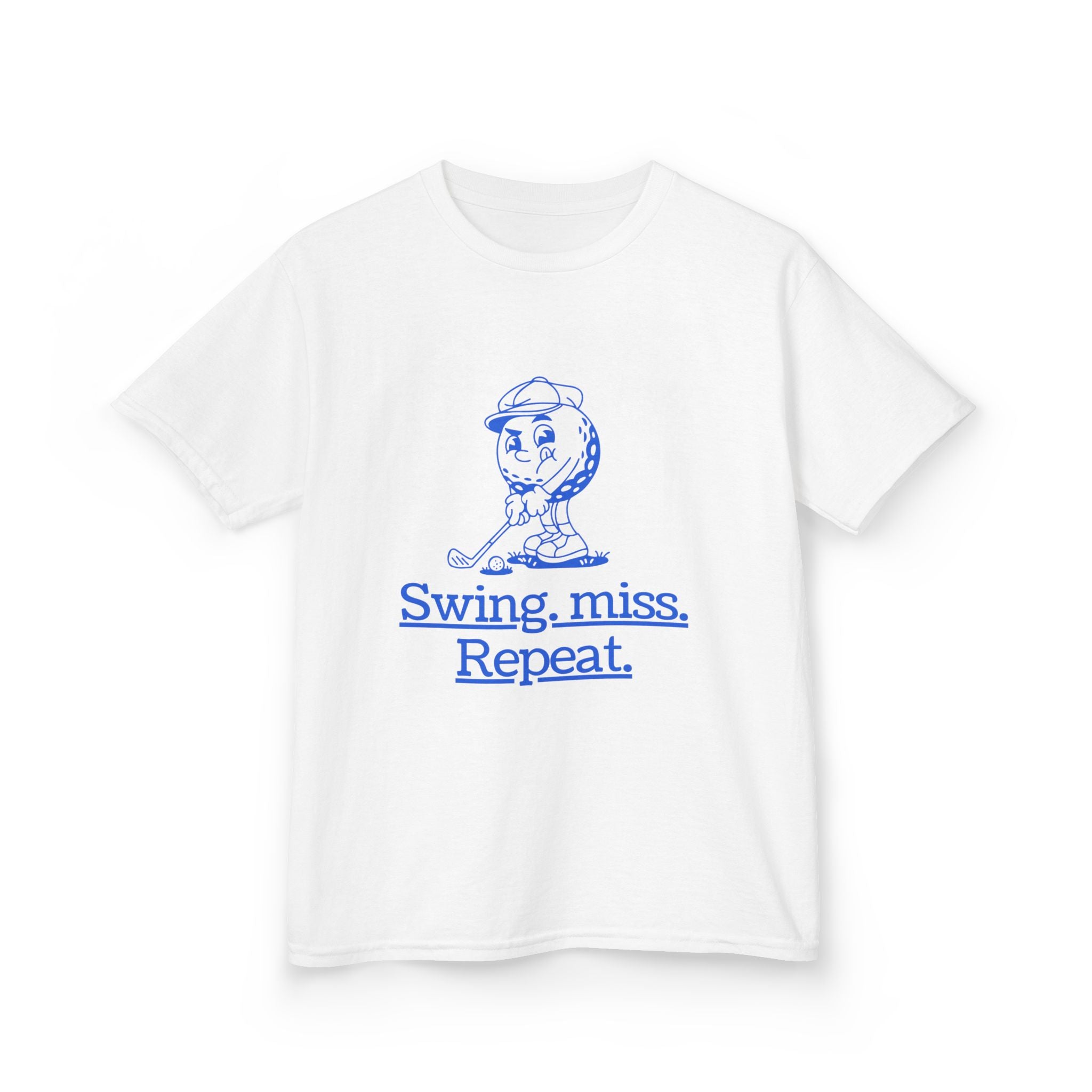 Swing-miss- repeat - funny youth golf t shirt