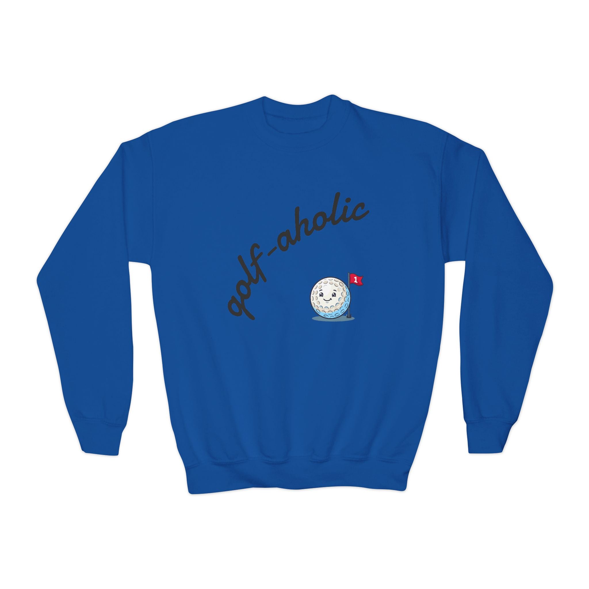 Golf-Aholic Youth Crewneck Sweatshirt
