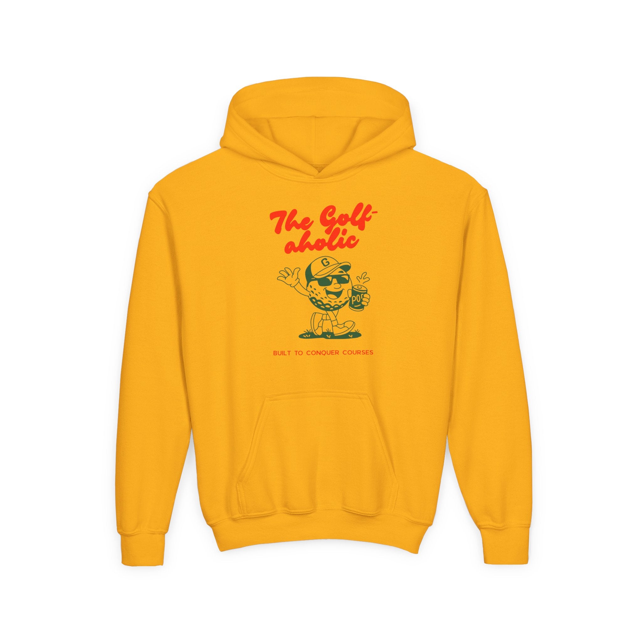 Golf-aholic Youth Hoodie – Cute Kids Sweatshirt