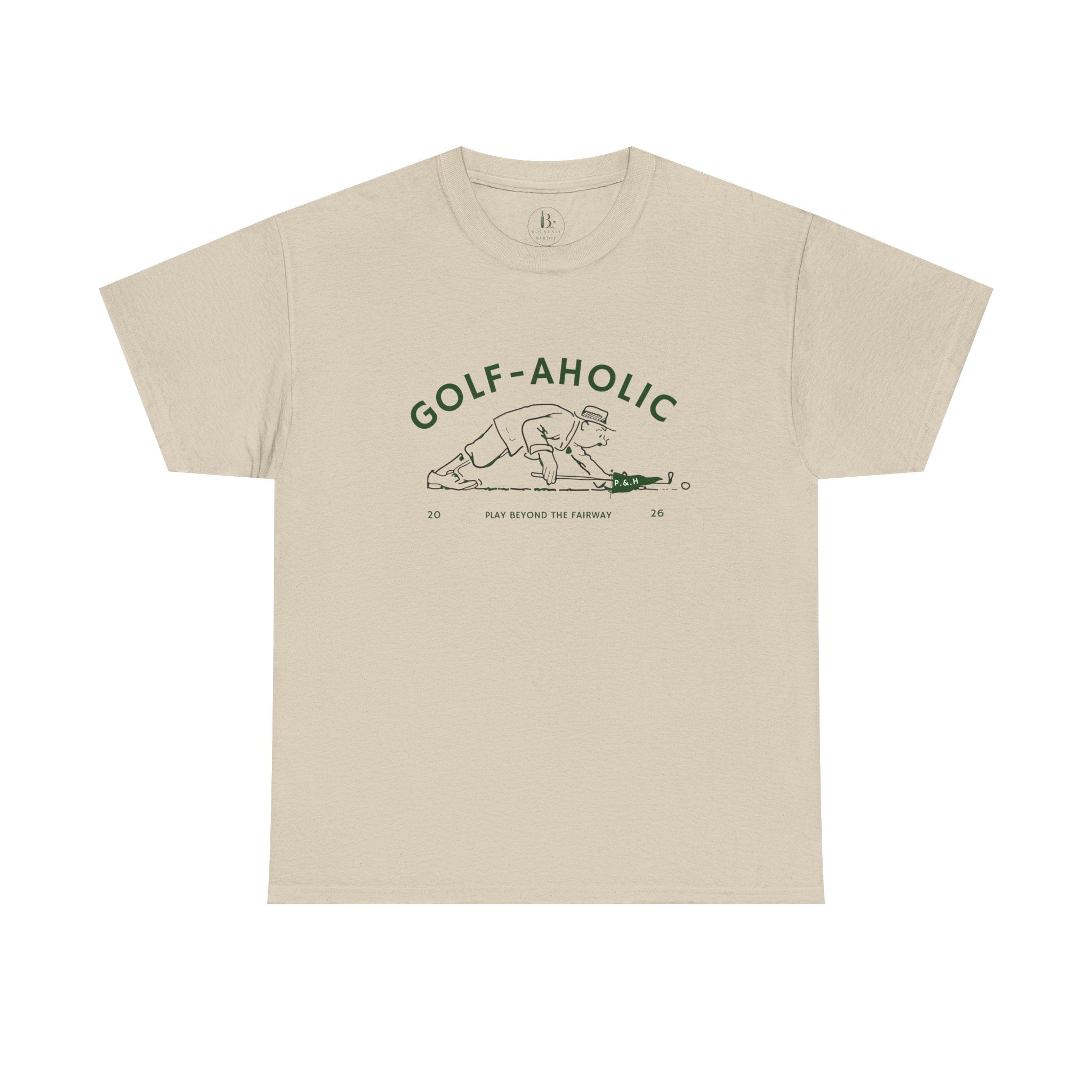 Golf-Aholic -Mens vintage T- Shirt