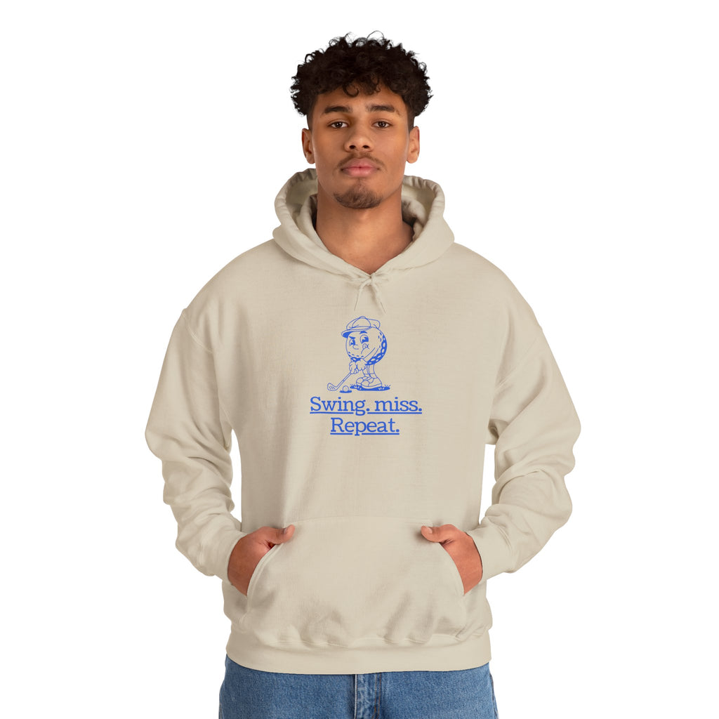 Swing, miss. Repeat.  Golf Hoodie — for all Golf lovers
