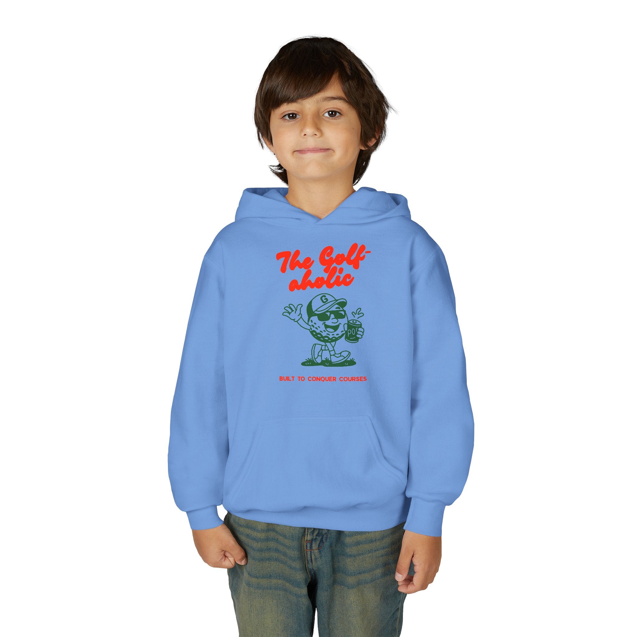 Golf-aholic Youth Hoodie – Cute Kids Sweatshirt