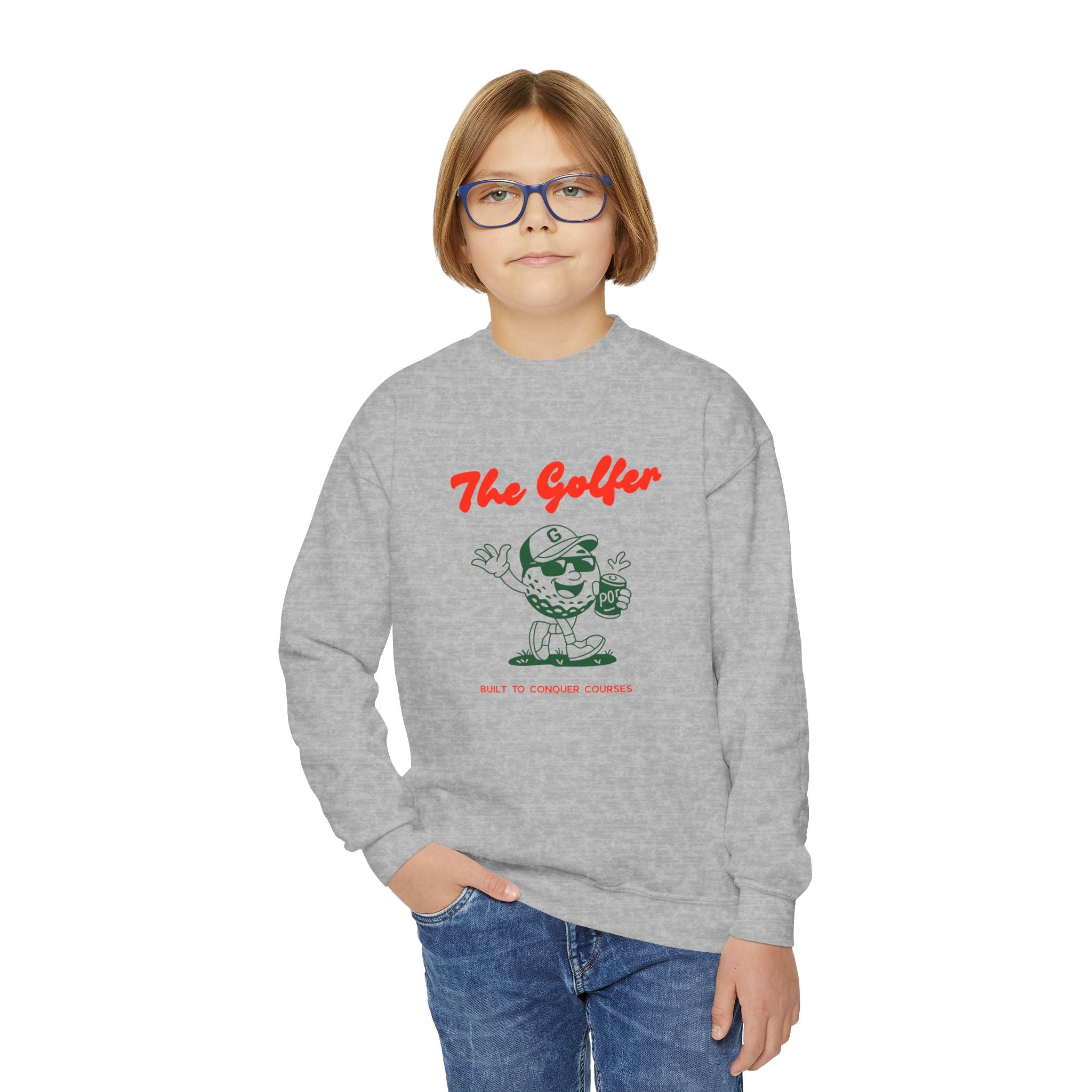 "The Golfer"  Retro Youth Sweatshirt