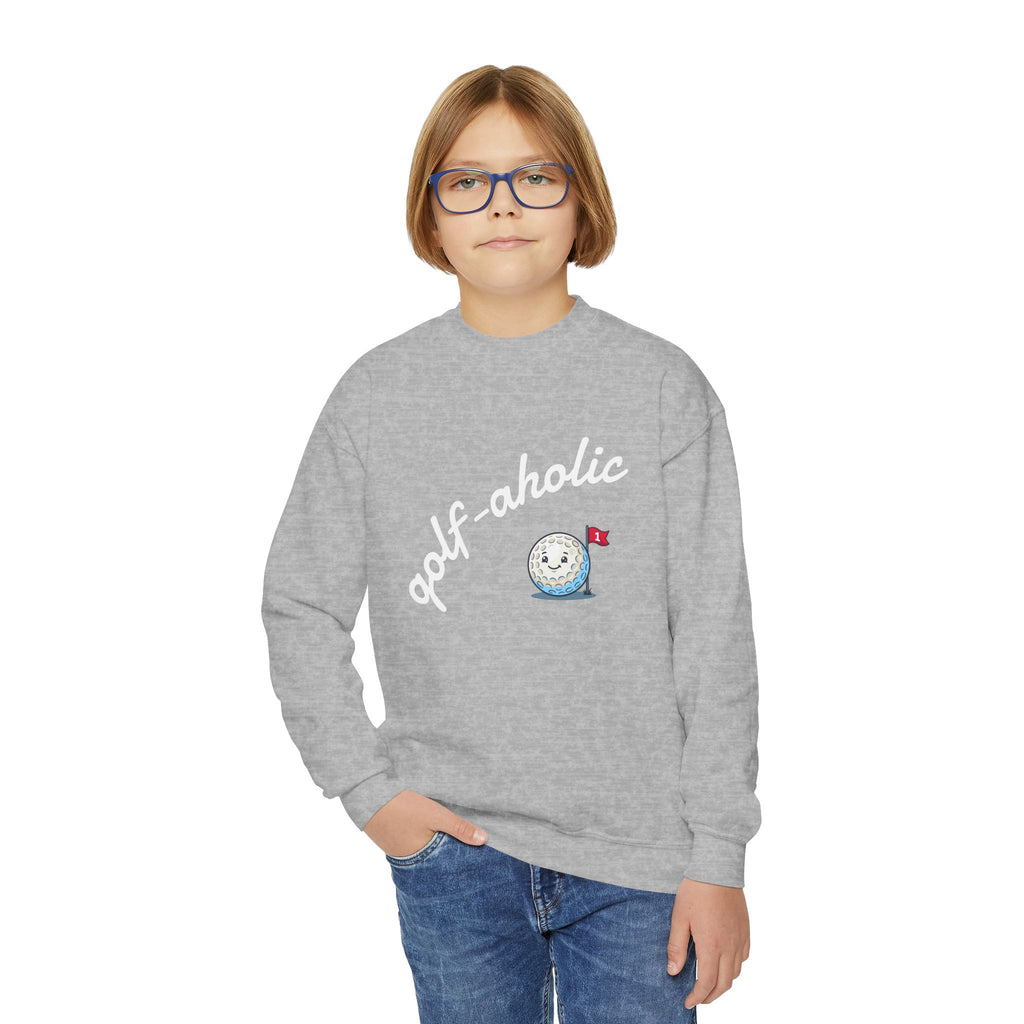 golf-aholic Youth Crewneck Sweatshirt