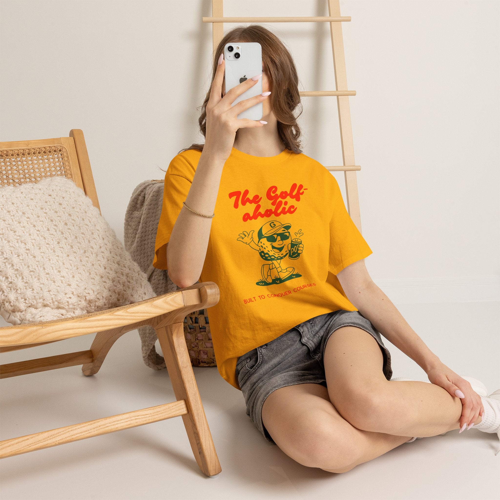 Golf-Aholic — Women's Retro Golf T - shirt