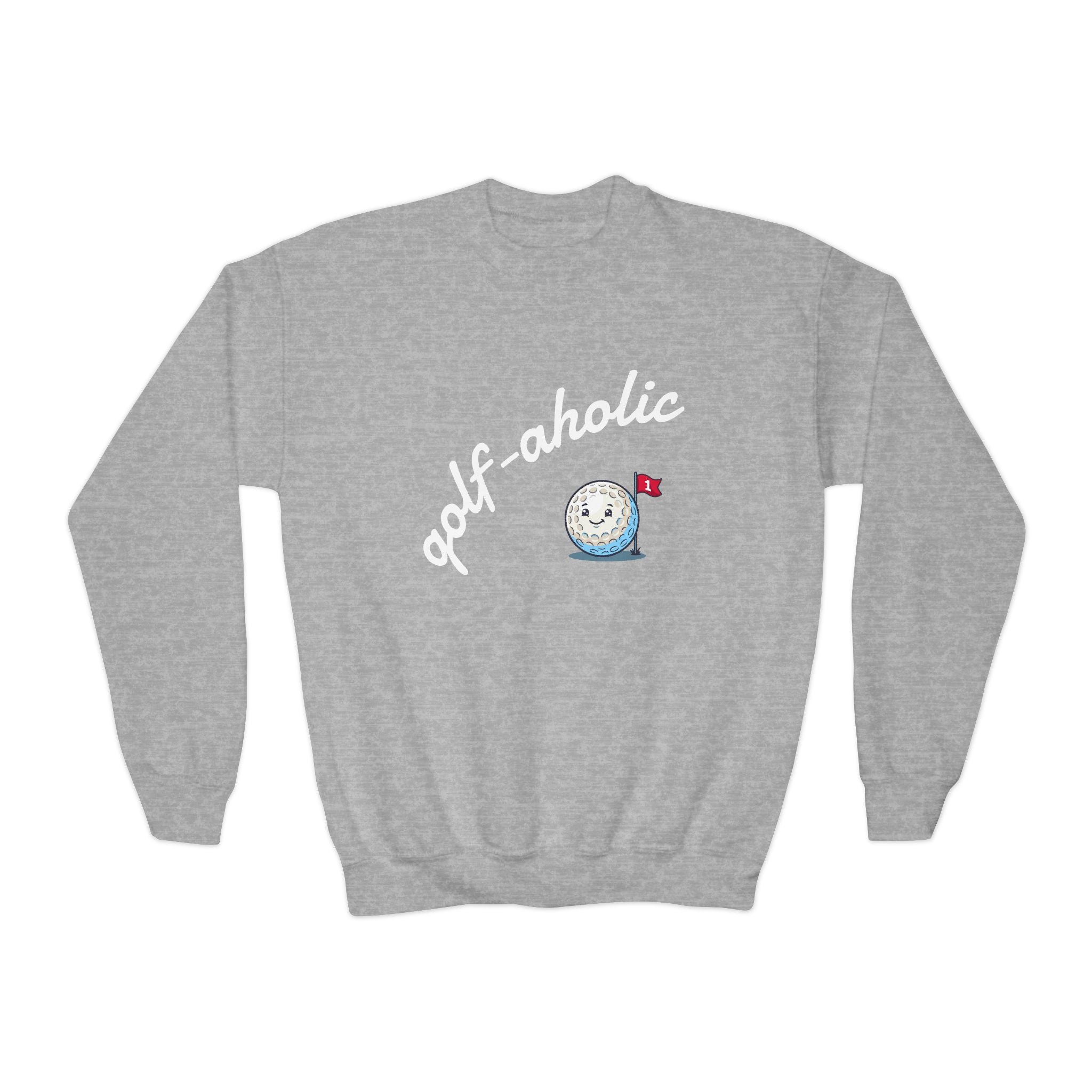 golf-aholic Youth Crewneck Sweatshirt
