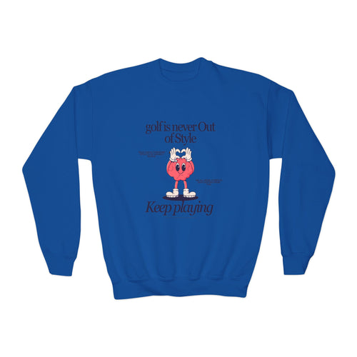 golf is never out of style youth sweatshirt